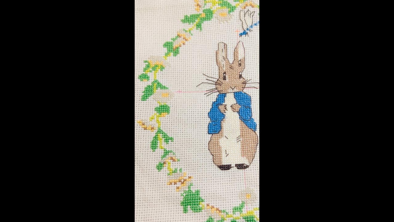 刺繍】ピーターラビットクロスステッチ65号てんとうむし アシェット
