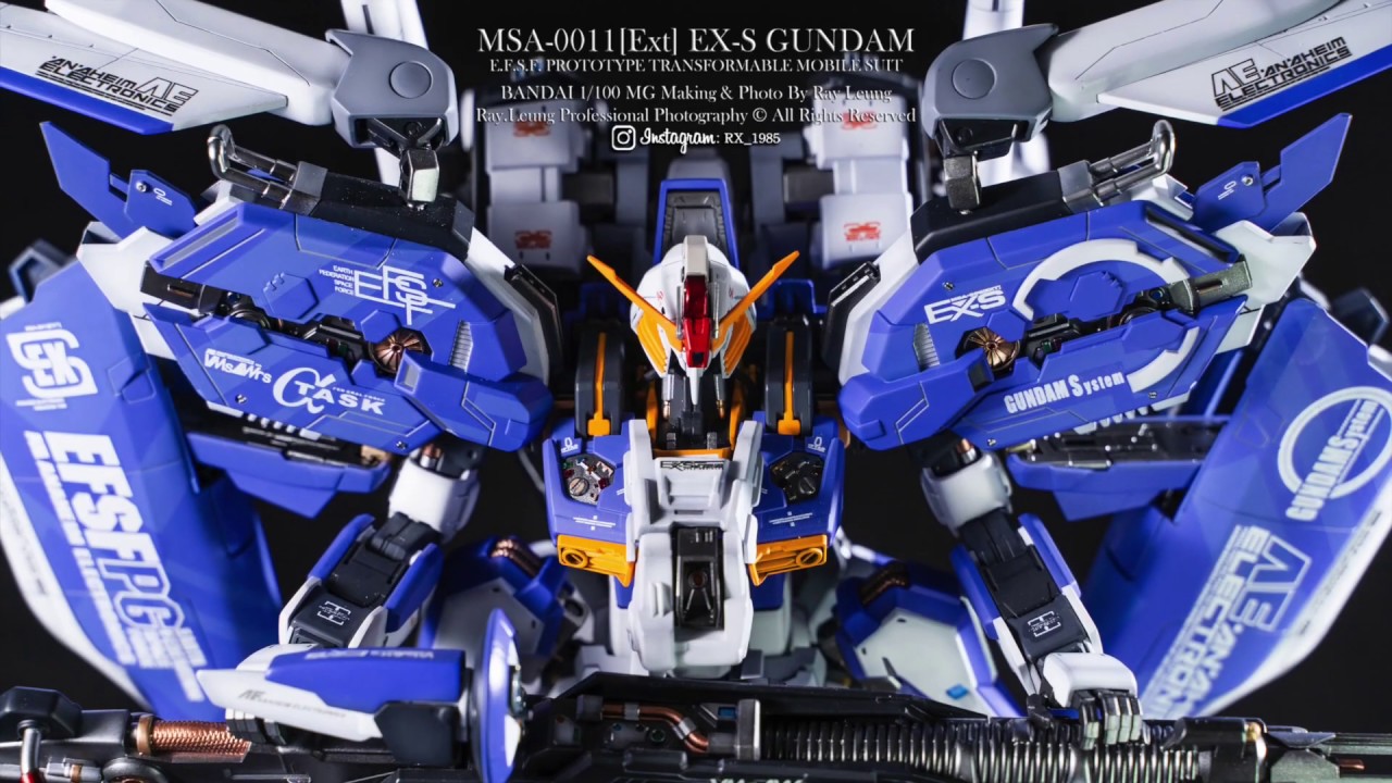 EX-S GUNDAM BANDAI 1/100 MG CUSTOM BUILD - YouTube