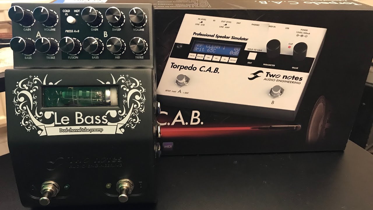 LIVE Super-versatile Bass Preamp demo - Two Notes Le Bass (and