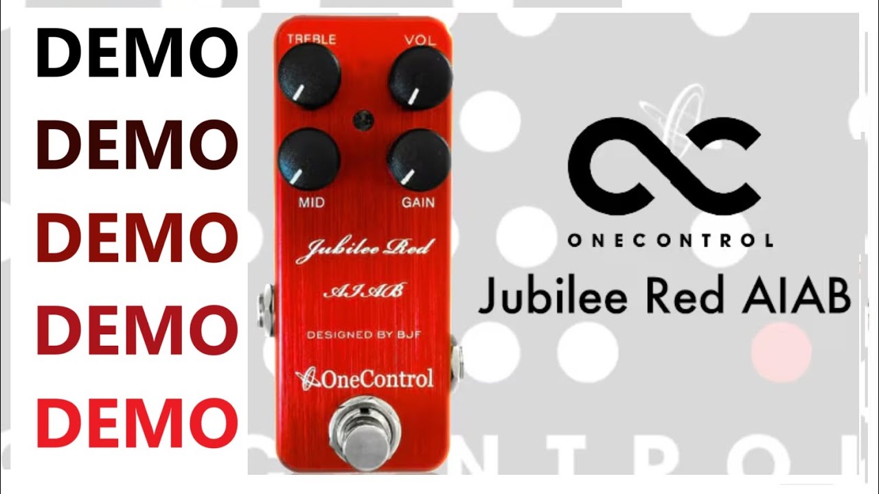 One Control Jubilee Red Pedal Demo - YouTube
