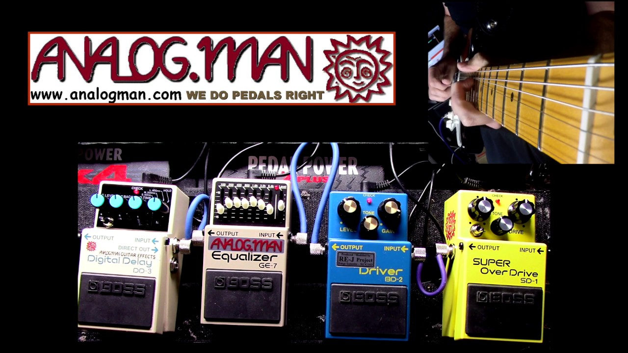 Analogman Modded BOSS Pedals - YouTube