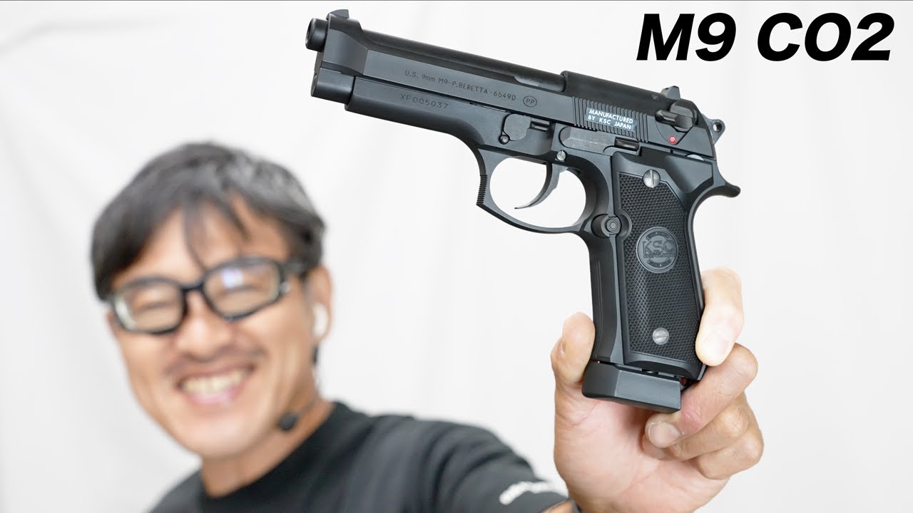 U.S.9mm M9 ABS KSC CO2内蔵ガスブローバックガスガン レビュー - YouTube
