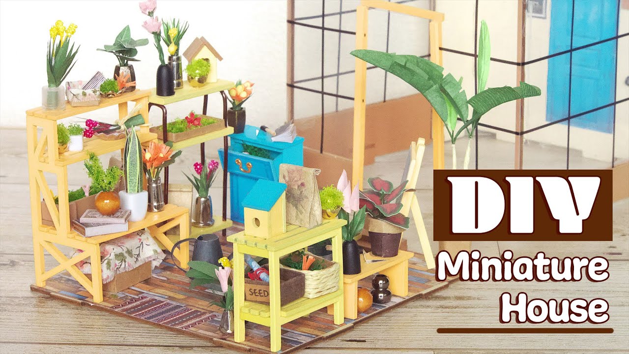 ハプニング発生！？憧れのミニチュアハウスキットを作ってみた😊 DIY