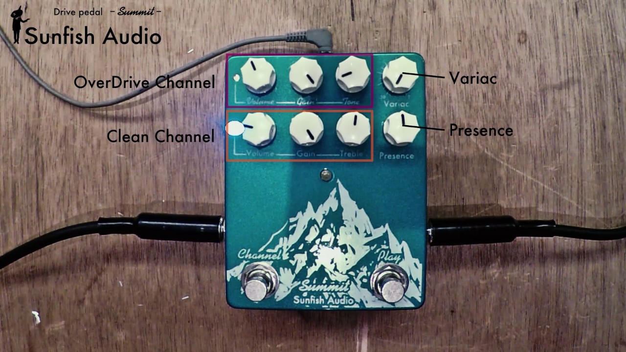 Sunfish Audio Drive pedal “Summit” 試奏 - YouTube