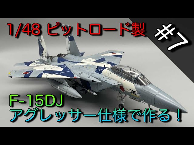 Vol 7 ピットロード 1/48 F-15DJ アグレッサー仕様を作る！【機体塗装