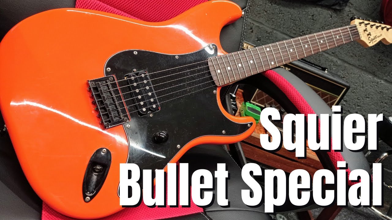 Rare Squier By Fender Bullet Stratocaster Special Orange - YouTube