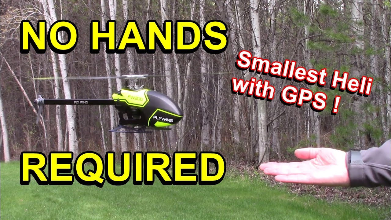 Fly Wing FW200 GPS RC Helicopter Review & Test Flight - YouTube