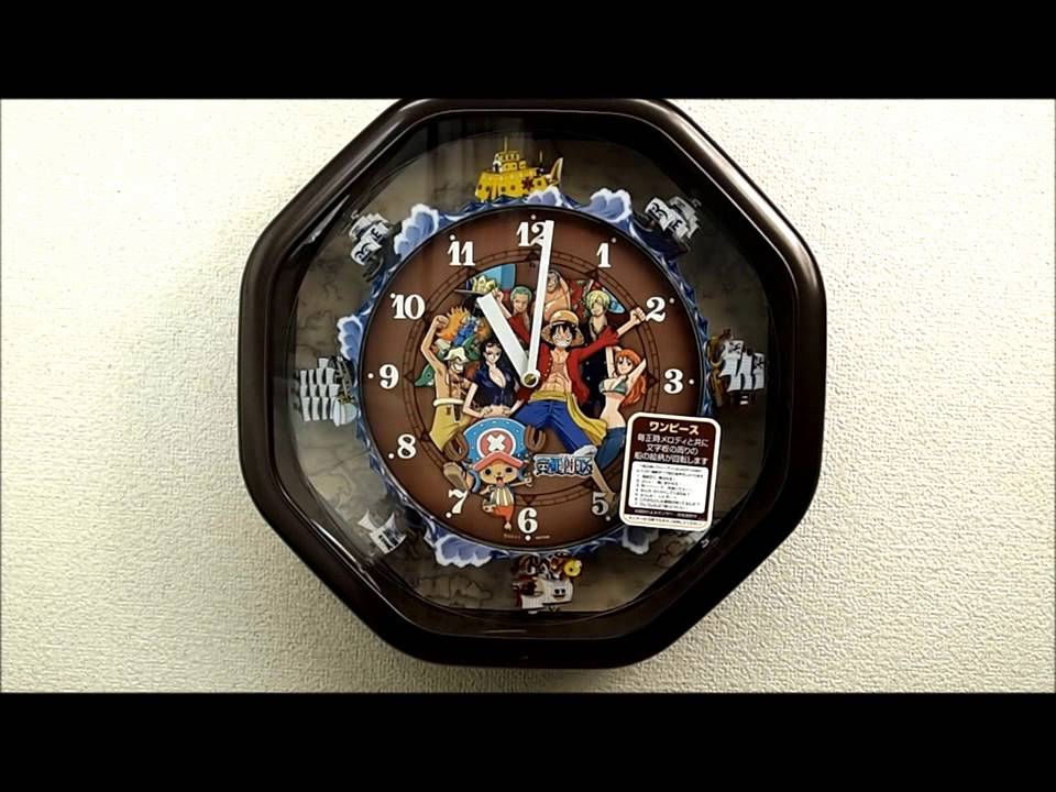 リズム時計製 アミューズ掛時計 ワンピースからくり時計 4MH880-M06