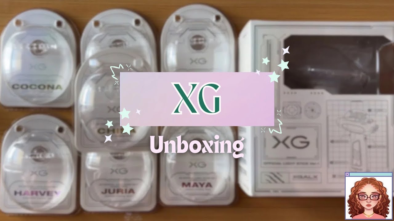XG Unboxing: Vol. 1 Lightstick + All Member Custom Parts! - YouTube