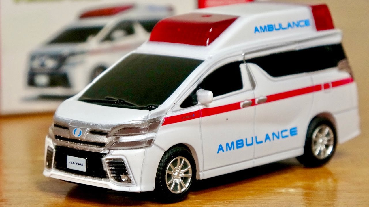 A super cool Vellfire ambulance. My son and I got a working car