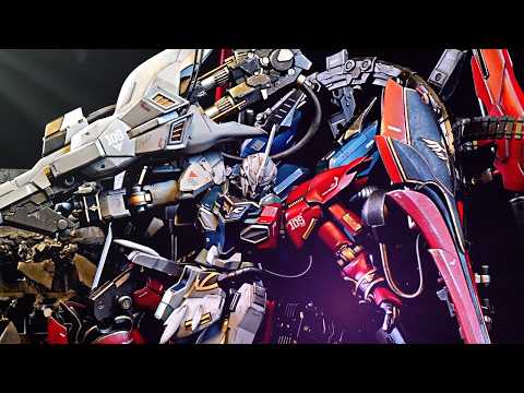 Combine two Gunpla models to create a monstrous machine bristling