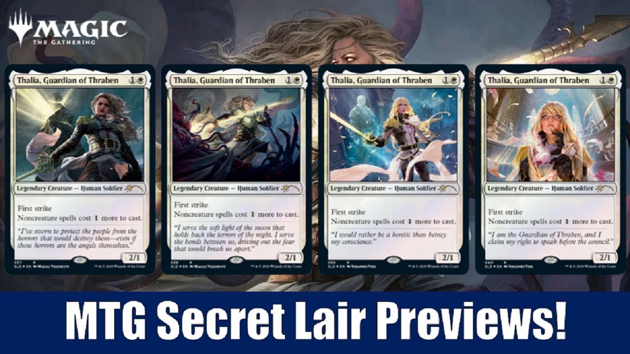 MTG Secret Lair Preview of Thalia: Beyond the Helvault and Has