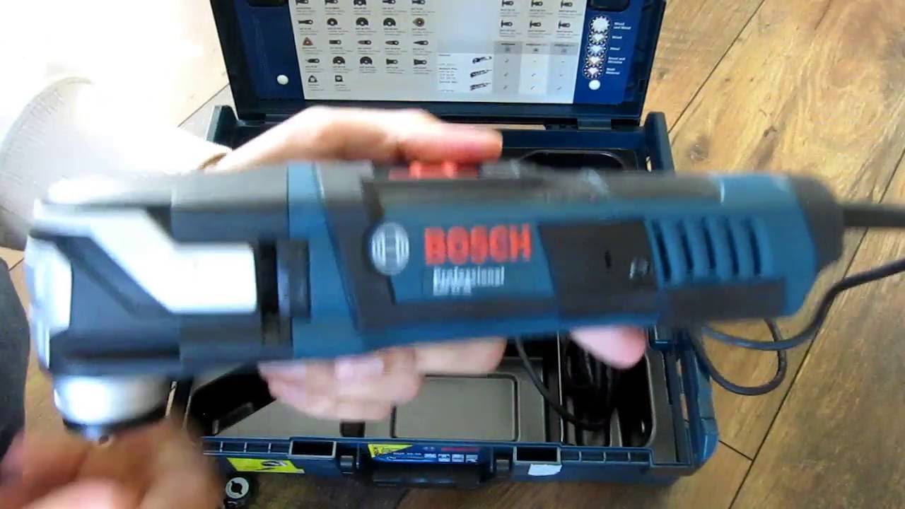 Unpacking / unboxing multi cutters Bosch GOP 55-36 L-Boxx