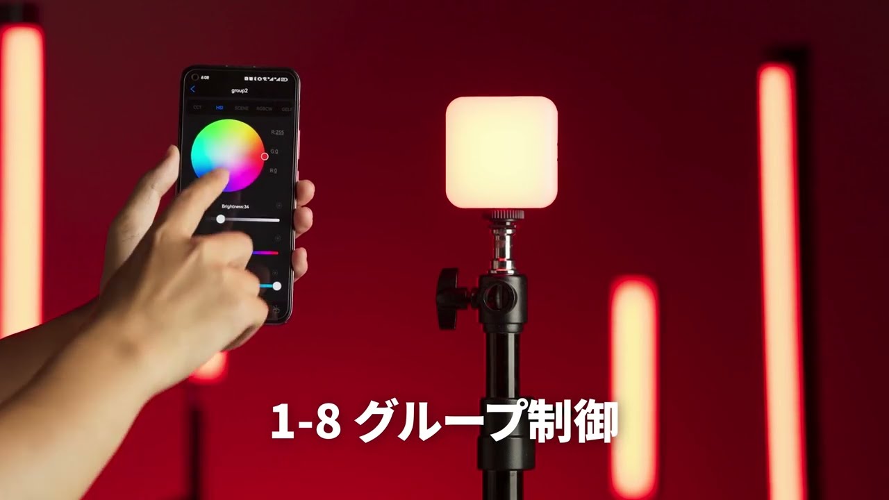 NEEWER RGB62 マグネットRGBビデオライト 2000mAh 充電式ポータブル