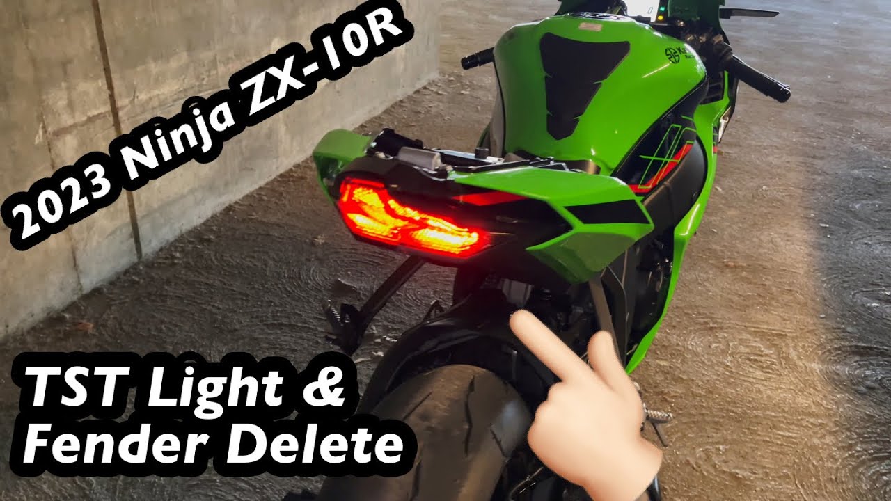 2023 Kawasaki Ninja ZX-10R | TST Light & Fender Delete #zx10r