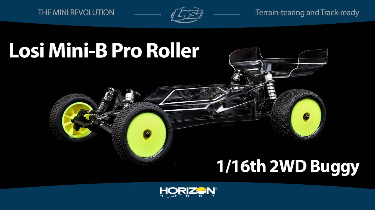 Losi Mini-B Pro Roller: 1/16th 2WD Buggy Roller - YouTube