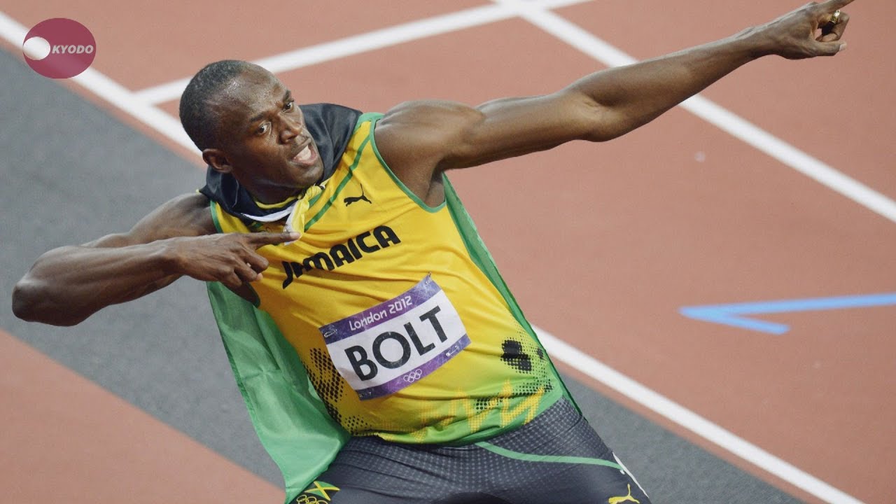 ボルトが金、ロンドン五輪 陸上男子100メートル - YouTube