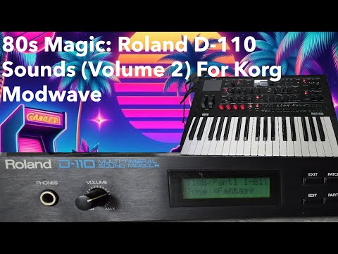 Roland D-110 Sample Collection Vol. 2: 80s Sounds for Korg Modwave