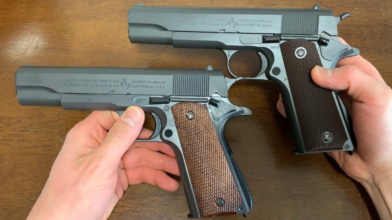 M1911A1コルトガバメント ガスブロとエアコキ 比較 東京マルイ