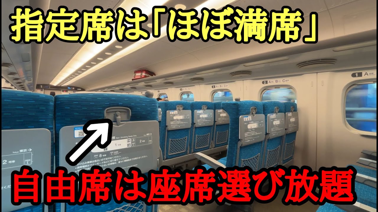 Tokaido Shinkansen] I got on the Nozomi train with almost all