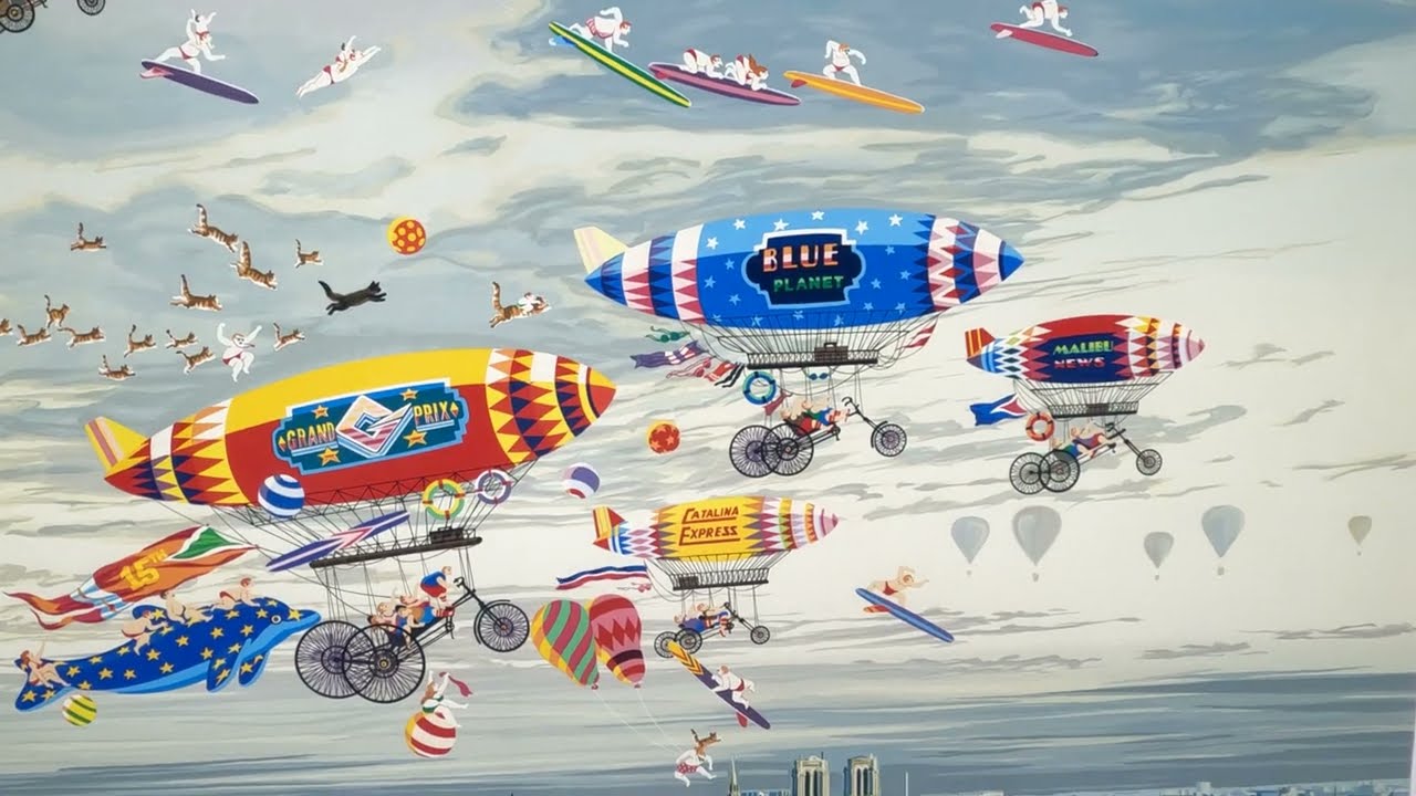 ヒロ・ヤマガタ そよ風に乗って インテリア 絵画 パリ 風景画 シルク