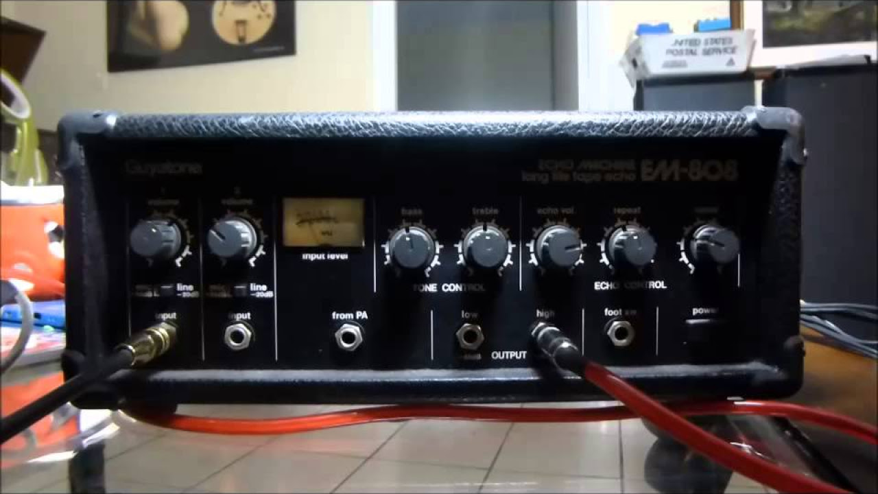 Guyatone EM-808 Tape Echo Machine - EM-808D Roland Space - YouTube