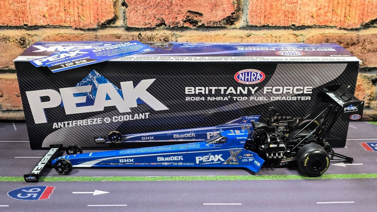 REVIEW: Brittany Force 2024 PEAK 1:24 NHRA Top Fuel Dragster by