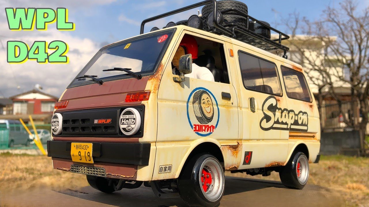 WPL D42 ダイハツ ハイゼット（風）ドリフト旧車 - YouTube