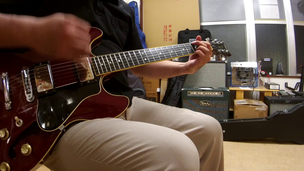 YAMAHAセミアコSA1200S ピックアップをSeymour Duncan Jazz & 59に交換