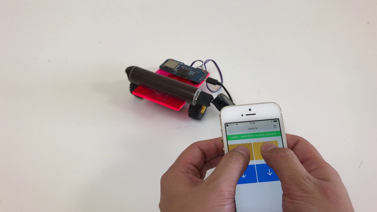 キッズプロジェクト] スマホで操作するラジコンをつくろう - obniz公式