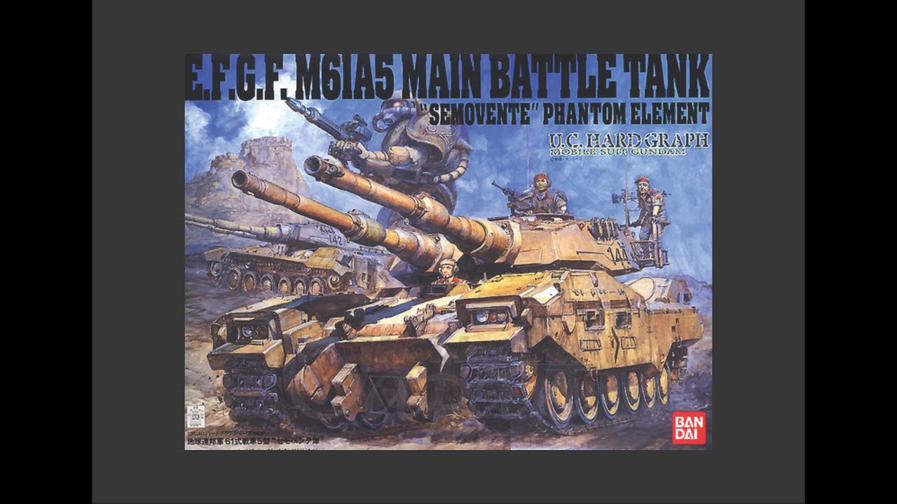 Bandai 1/35 E.F.G.F M61A5 MBT Scale Model Review - YouTube