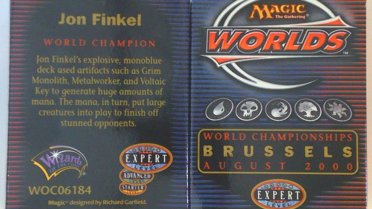 Magic Worlds 2000 World Championships Deck - Champion Jon Finkel
