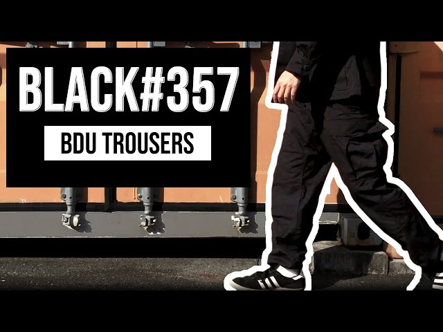 BLACK 357 TROUSERS】 アメリカ軍 BDU パンツ ブラック 170cm SMALL