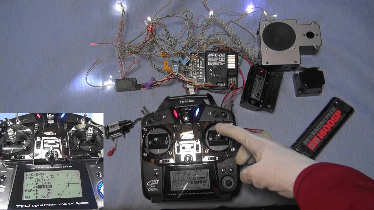 タミヤ マルチファンクションユニット『MFC-02』を『フタバT10J』で