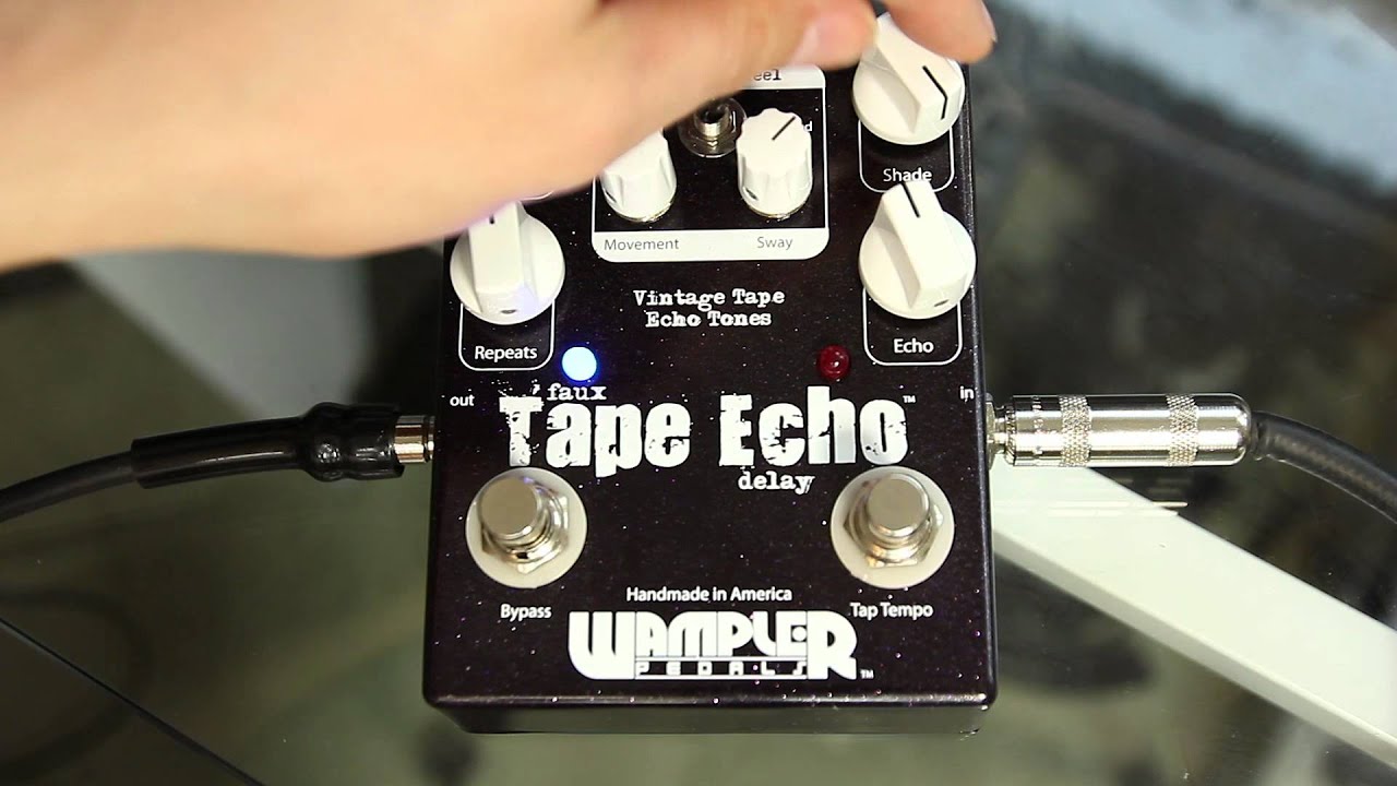 Wampler Faux Tape Echo (Tap Tempo) Delay Demo - Tom Quayle - YouTube