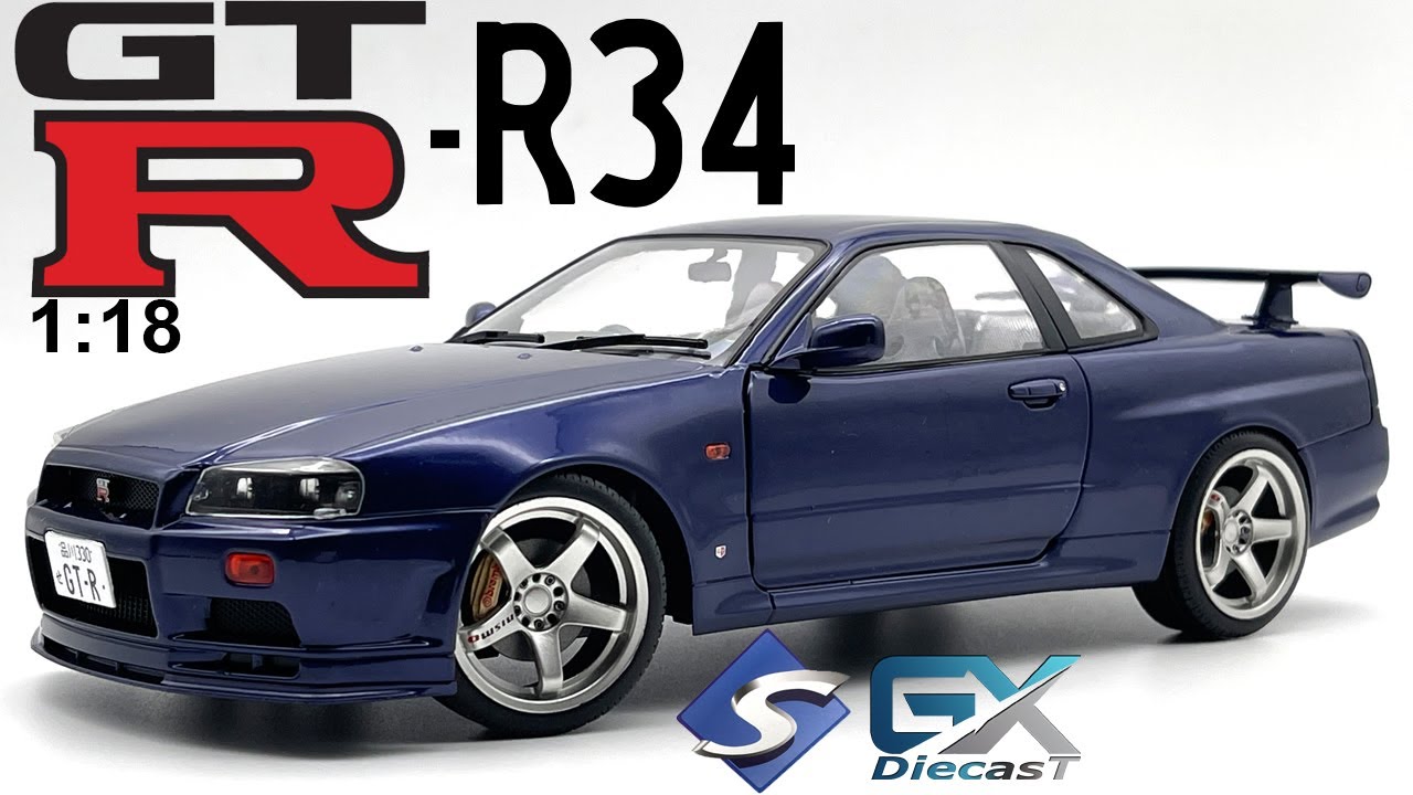 1/18 SOLIDO Nissan GT-R R34 (Midnight Purple) - YouTube