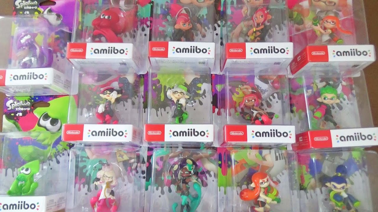 Let's open all 14 types of Splatoon amiibo and play ♪ - YouTube