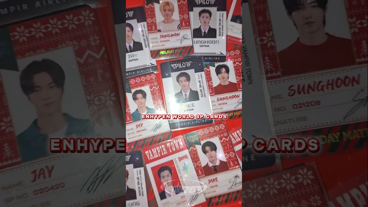 ENHYPEN WORLD SP CARD ☺️ #Jungwon #Heeseung #Jay #Jake #Sunghoon