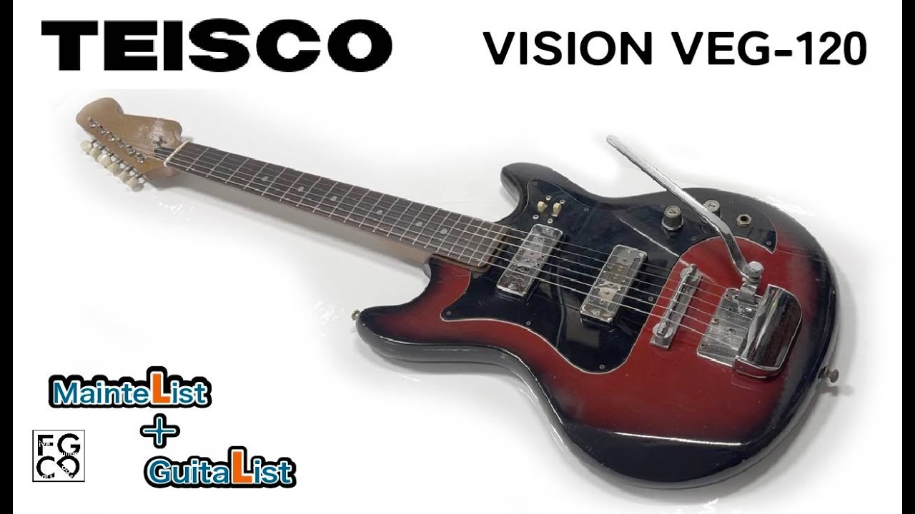 1960~70年代のビンテージギターをメンテナンスしました/TEISCO VEG-1