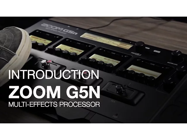 Zoom G5n Guitar Multi-Effects Processor with AD-16 AC Adapter ZG5N