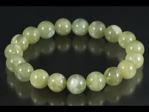 岫玉 10mm玉 ブレスレット｜天然石アクセサリー 通販 キラリ石