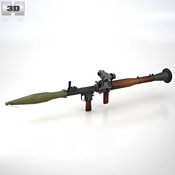 RPG-7 ロケットランチャー 3Dモデル - ダウンロード ロケット