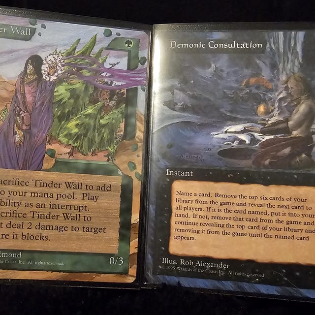 Demonic Consultation Full Altered Art MTG Magic Cedh Commander