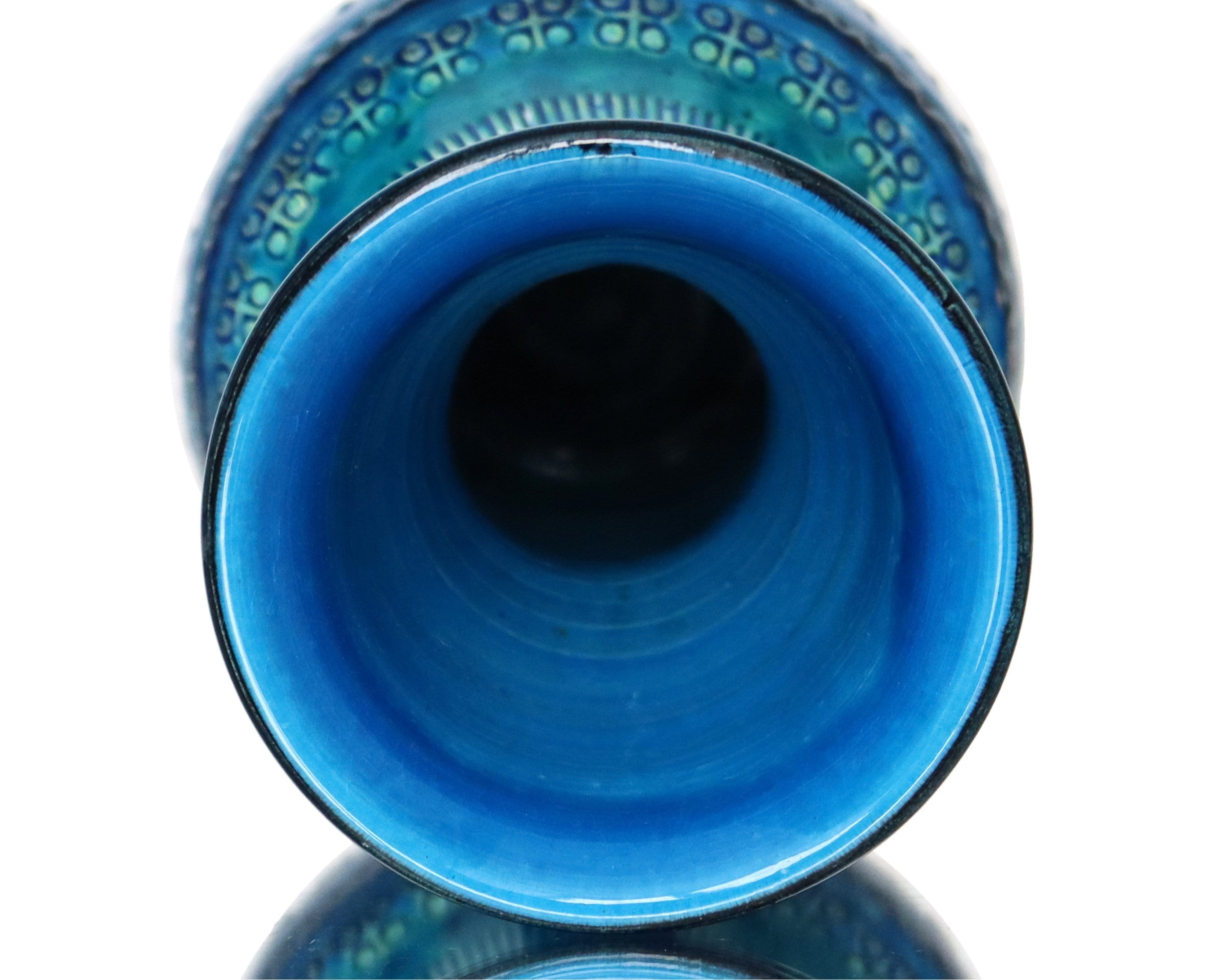 BITOSSI FLAVIA セラミック花瓶 リミニ ブルー、アルド ロンディ