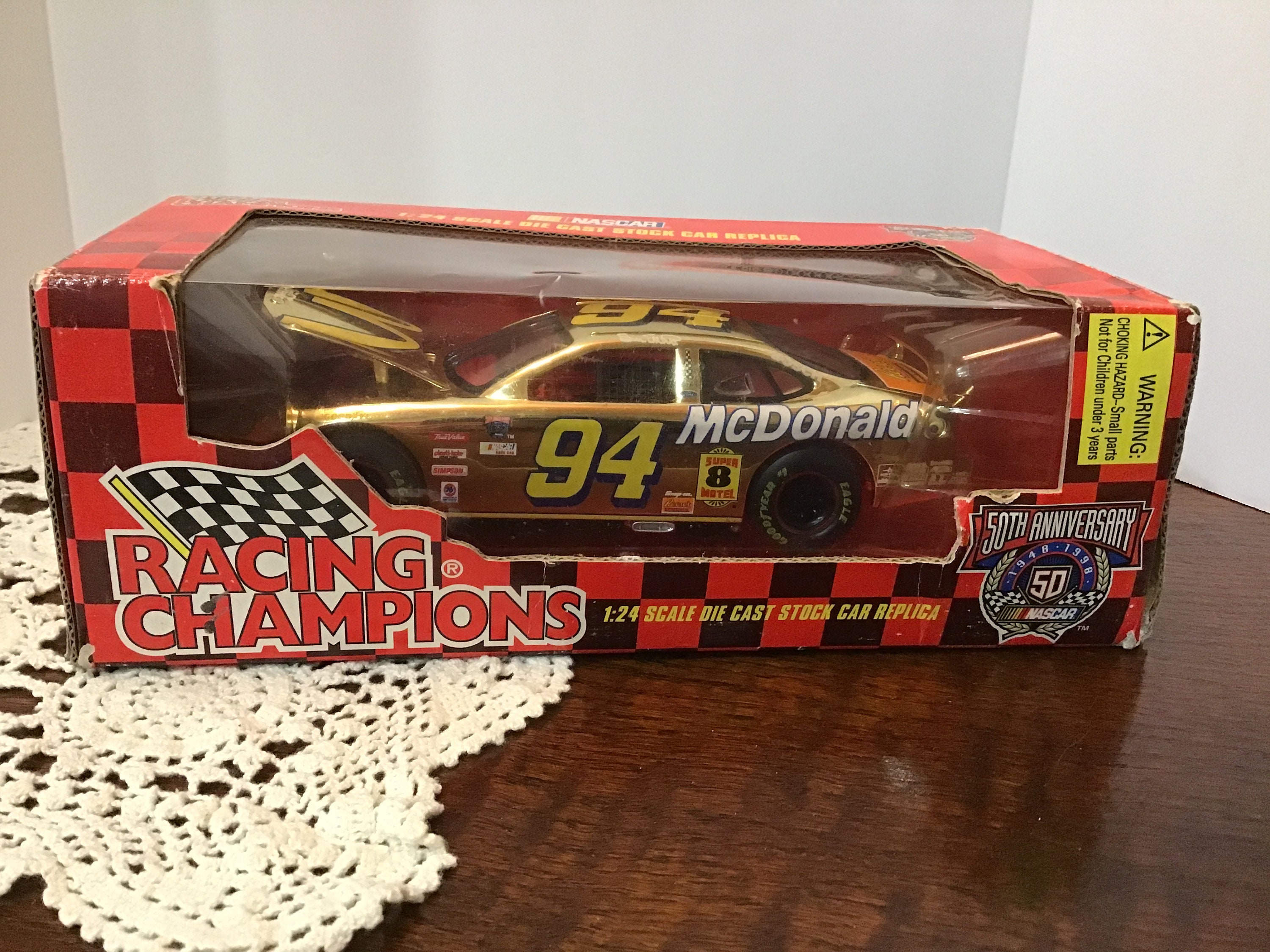 NASCAR 50th ANNIVERSARY CAR Stock Car Mcdonalds 94 Bill Elliot 1
