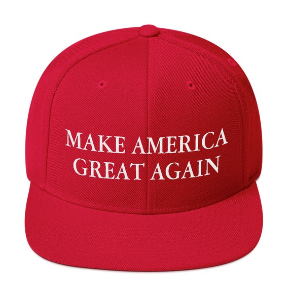 Make America Great Again Embroidered Snapback Hat | Donald Trump