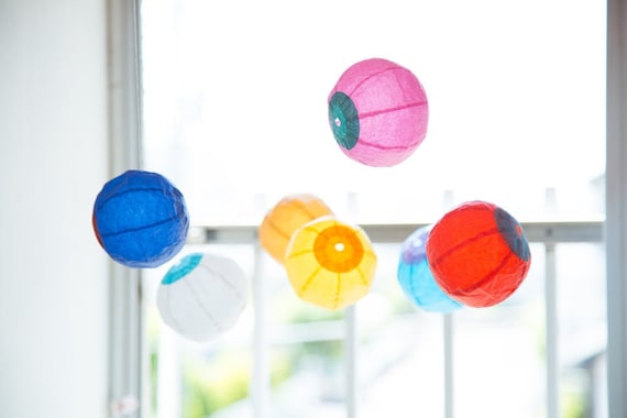 Japanese Paper Balloon -small Colorful Balloons- - Etsy