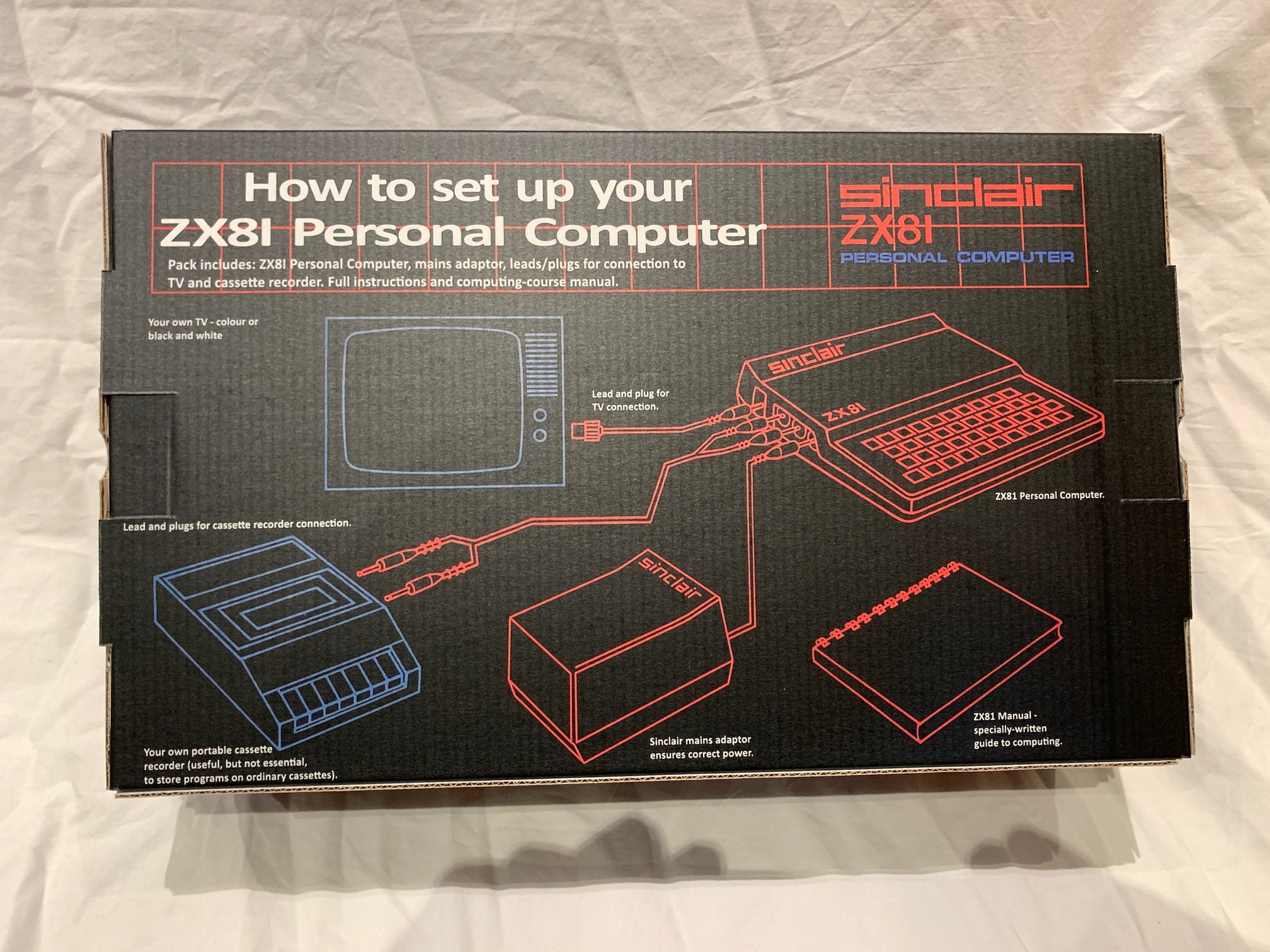 Sinclair ZX81 Reproduction Empty Box Only ( Caja / Boîte / Der