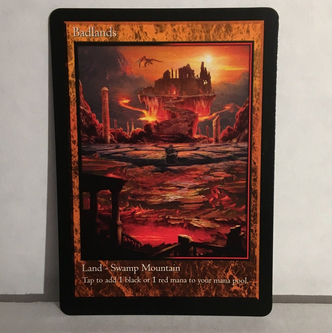 Badlands Dual Land V.2 (custom Card Alternate Art) - Etsy