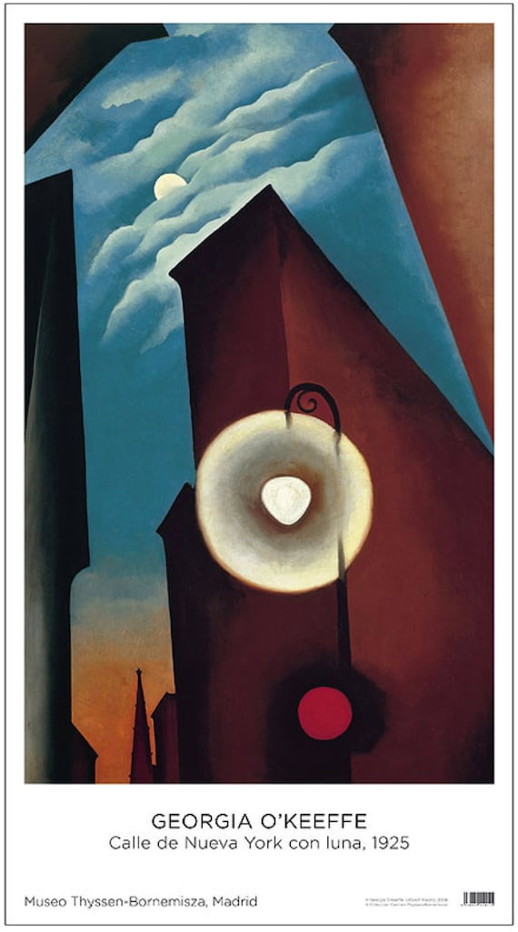 ジョージア・オキーフ、オリジナル展覧会美術館ポスター - Etsy 日本